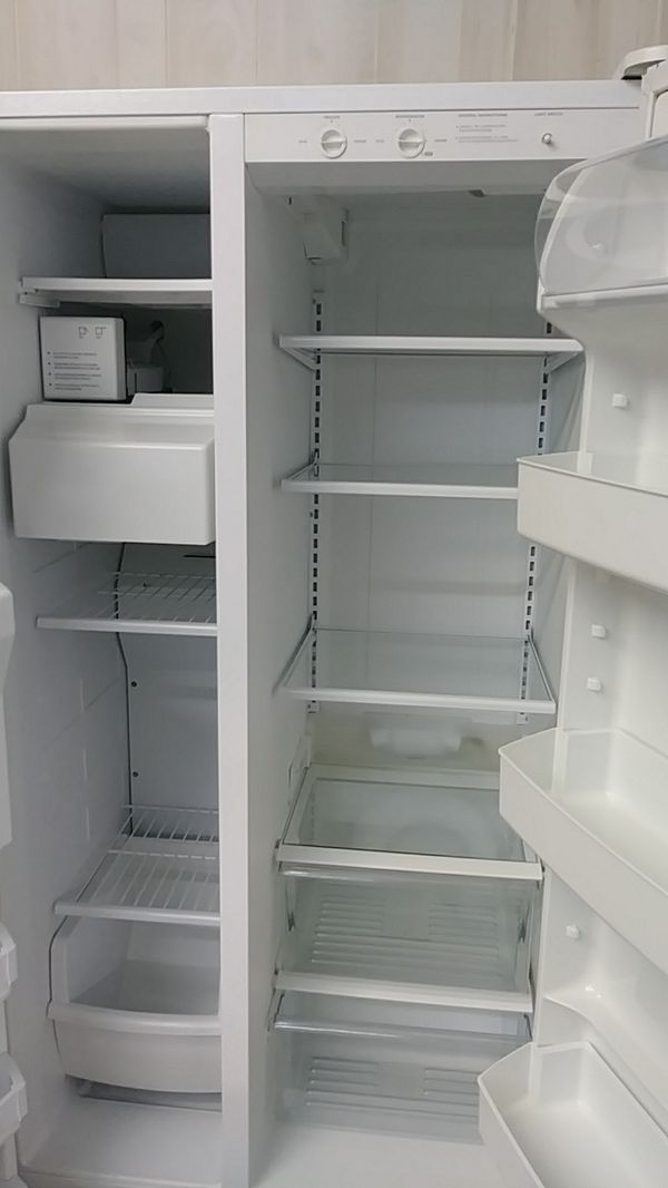 Galaxy white side by side refrigerator for Sale in Houston, TX OfferUp