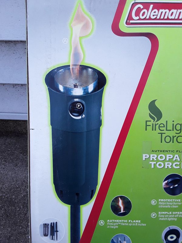 Torch, Coleman propane fire light torch with sturdy Pole. for Sale in
