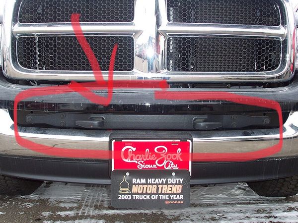 2002 thru 2005 OEM Dodge Ram Tow Hook Bar Mopar Part No.: 52020586AB ...