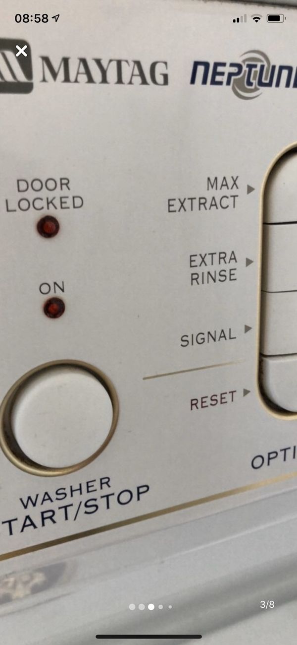 Maytag Neptune Washer Dryer Stacked Set perfect condition for Sale in