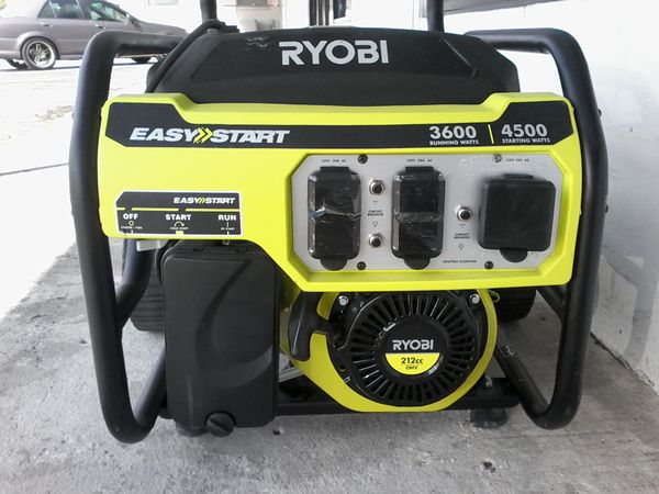 RYOBI 3600 Watt Generator with EasyStart Technology #RY903600 for Sale ...