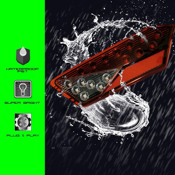 SLKLights Polaris Razor RZR LED tail lights with plug and play REVERSE!! for Sale in Sun City