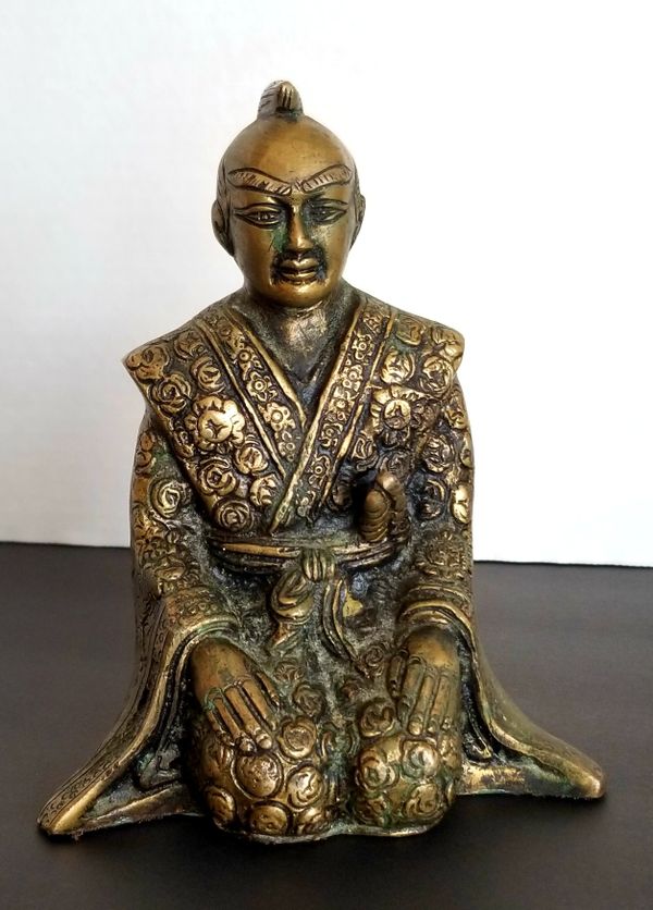 Antique Bronze Kneeling Samurai in Sonkyo-zo Hand Crafted ~ RARE for ...