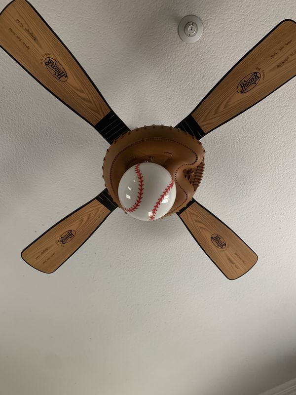 44” Hunter Baseball themed ceiling fan for Sale in Norco, CA OfferUp