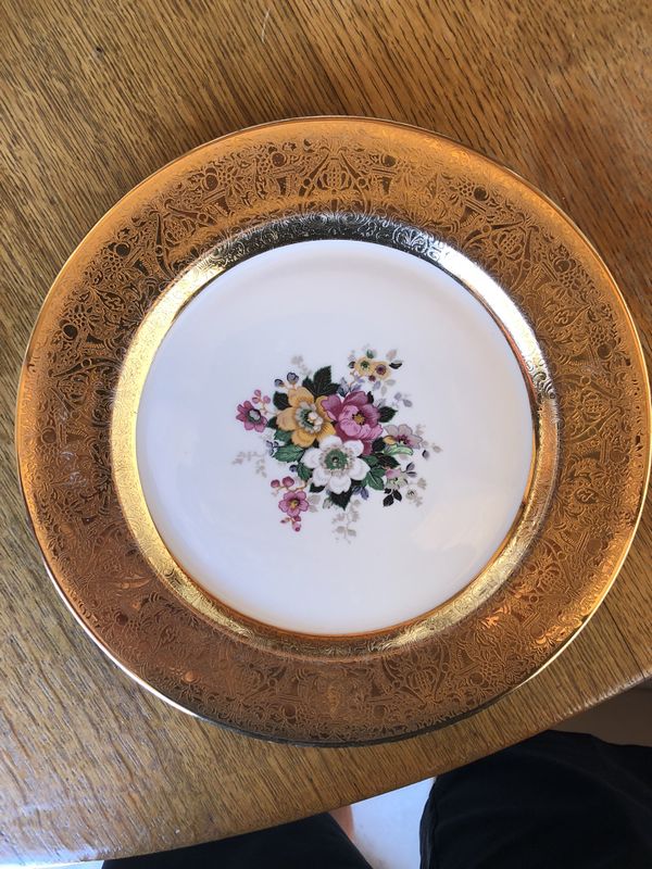 Superior China Bavaria Plate 22 Carat Gold Rim for Sale in Prescott ...