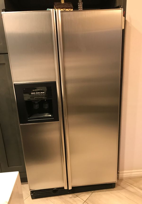 Kitchenaid superba. Side by side stainless steel refrigerator for Sale