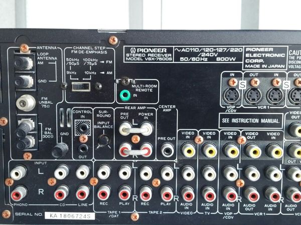 Pioneer VSX 7500S Receiver ( Vintage 800 Watts) for Sale in Newport