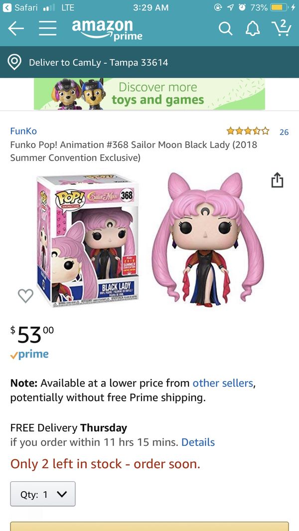 dark lady funko pop