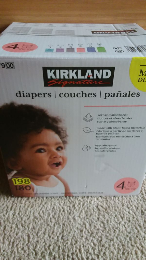 Kirkland diapers size 4 counts 198 serious buyers only for Sale in