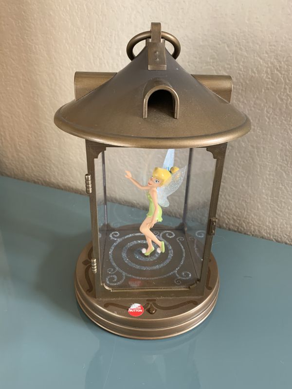 tinkerbell in lantern figurine