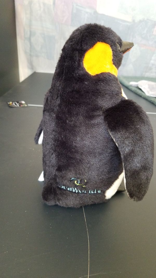 sea world plush penguin