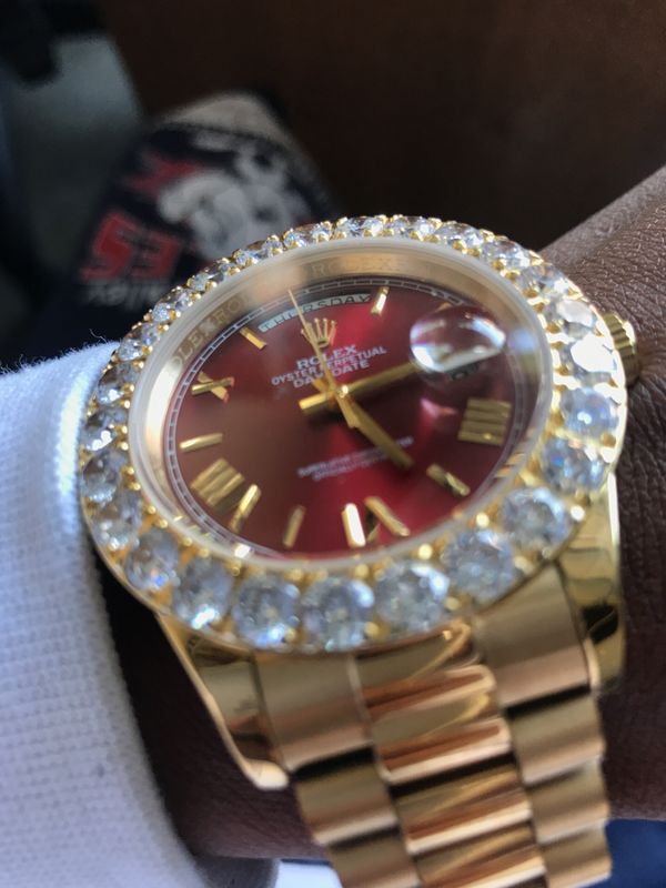 red face rolex datejust