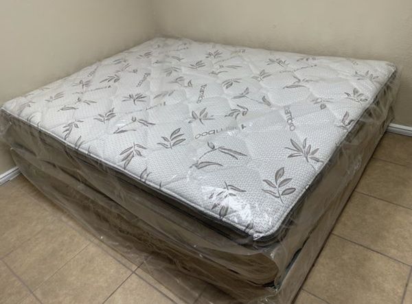 queen pillow top mattress with boxspring