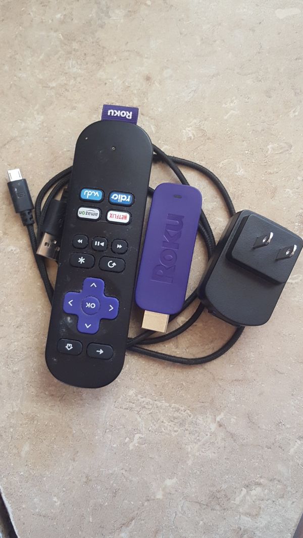 ROKU STICK w/Charger, Cable & Remote for Sale in Phoenix, AZ - OfferUp