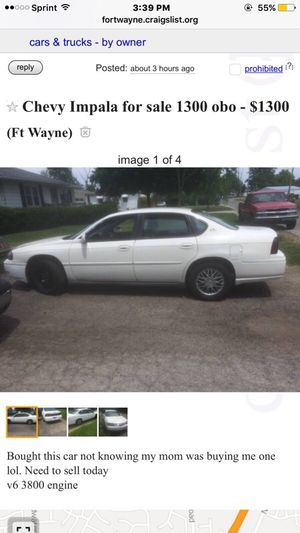 New And Used Chevy For Sale In Ft Wayne In Offerup