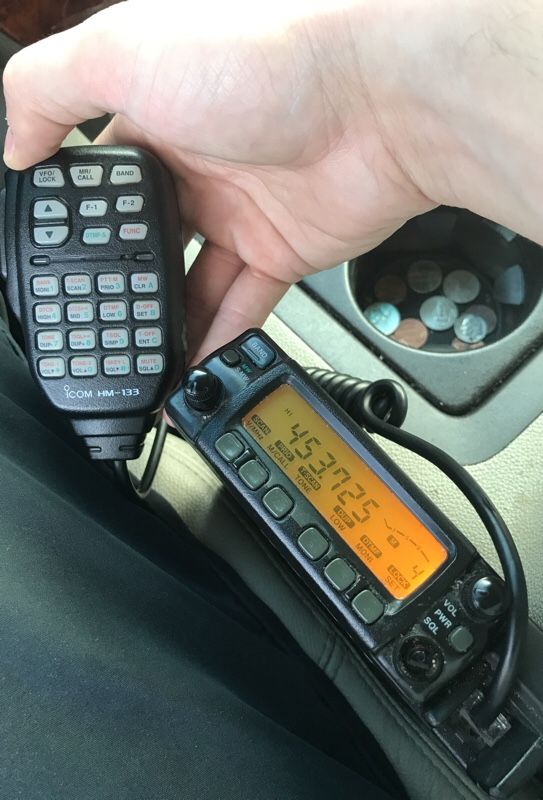 Icom 207 mobile HAM radio with 2 meter 440 antenna for Sale in Belmont ...