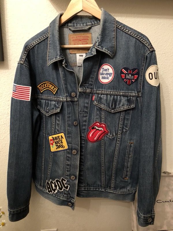 custom levi jean jacket