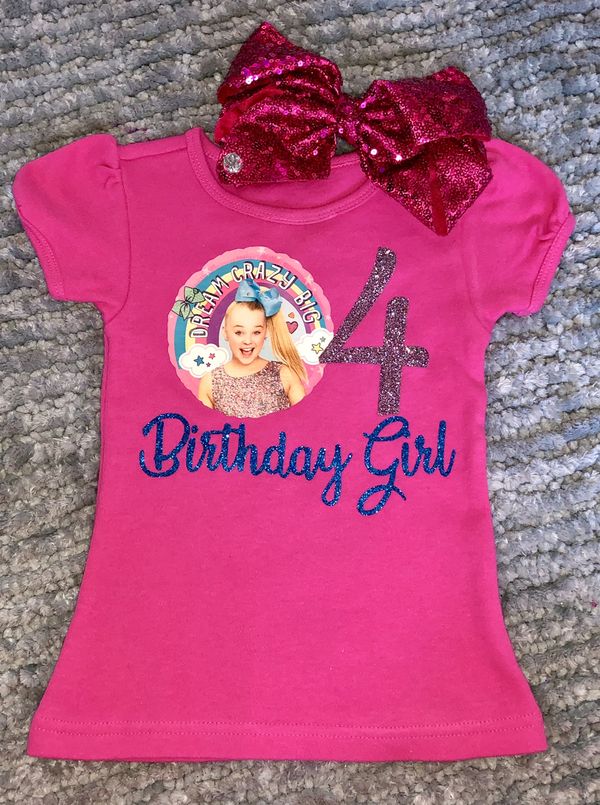 jojo siwa 4th birthday shirt