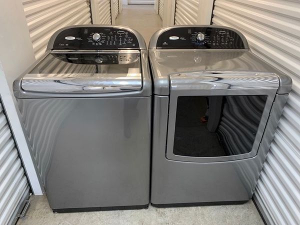 Whirlpool Cabrio Platinum Top Load Washer And Electric Dryer Set For ...