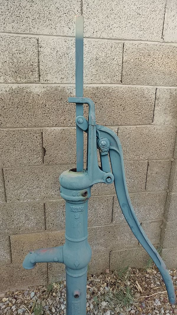 Well pump, antique (not a reproduction). Morrison Co of Iowa. About 5