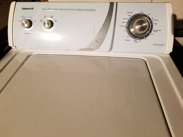 admiral laundry appliances