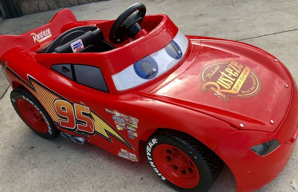 Lightning McQueen Car 12volt electric kids ride on cars power wheels