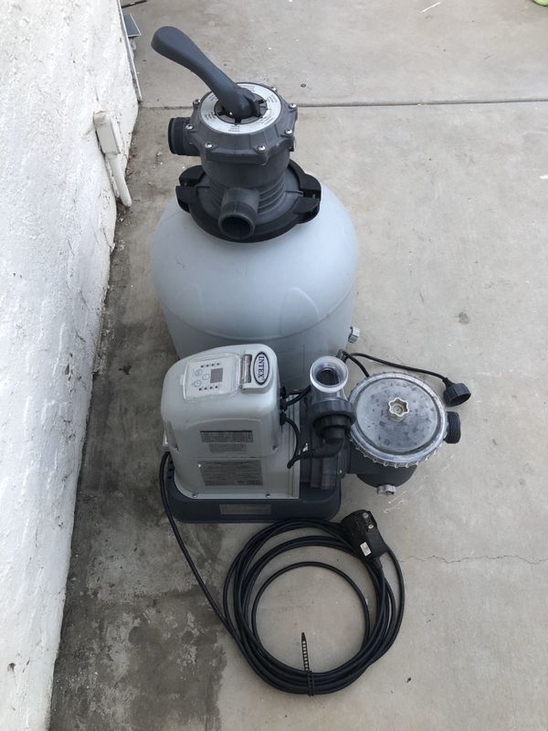 Intex Krystal Clear eco 201101 1500 GPH Sand Filter Pump & Saltwater