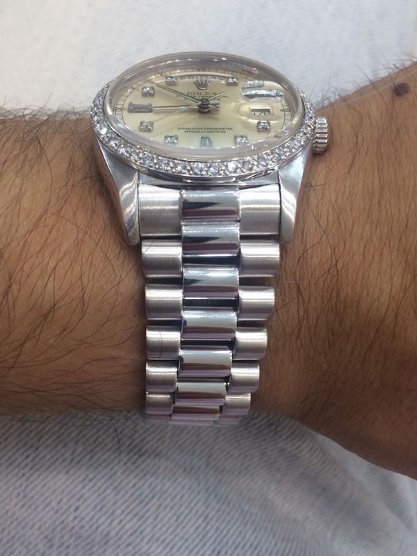 diamond face rolex