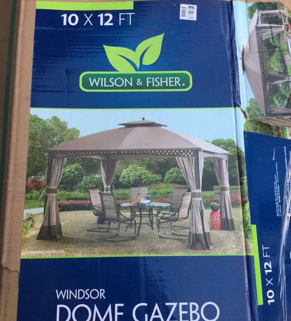 10x12 Ft Wilson Fisher Windsor Dome Gazebo New Damage Box Only For