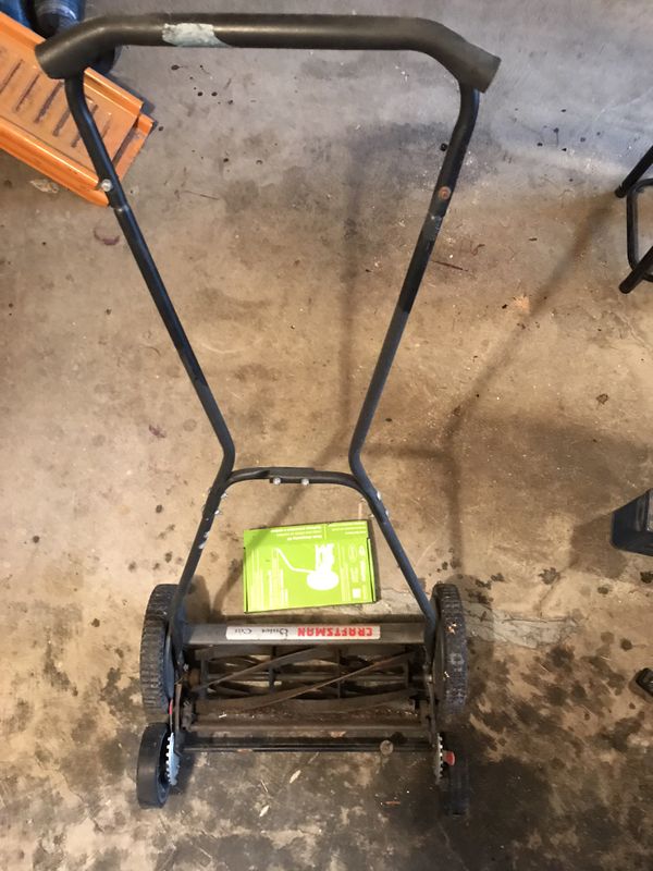 Craftsman Quiet Cut 18 inch Push Lawn Mower w/ Sharpening Kit for Sale