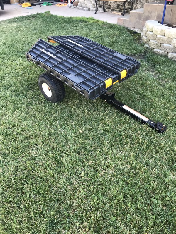 Cub Cadet Utility Trailer 10 cu. ft. Tow-Behind Dump Cart For Riding ...