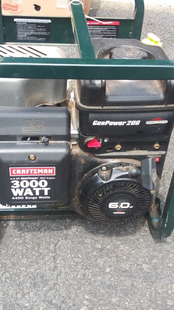 Craftsman 3000 watt generator for Sale in Upper Gwynedd, PA OfferUp