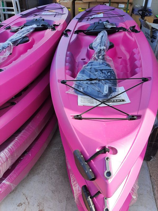 New Purple Pink 10ft kayak rated for 275+ lbs 400 each Firm Price