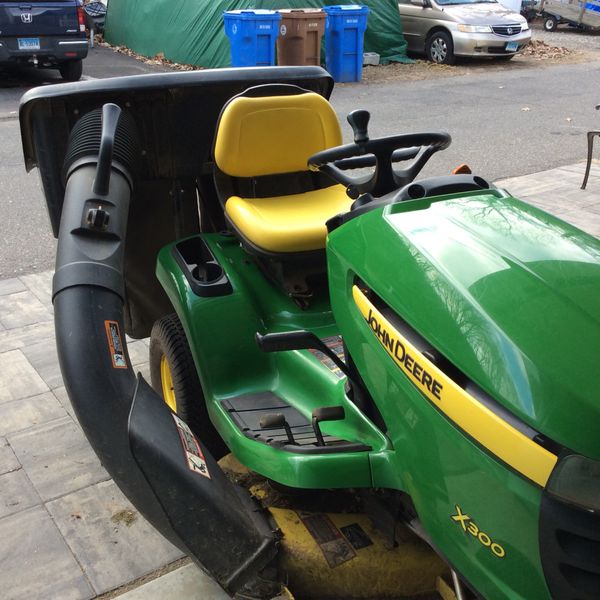 John Deere x300 mower with grass catcher attachment for Sale in Shelton