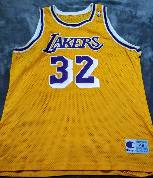 magic johnson jersey lakers