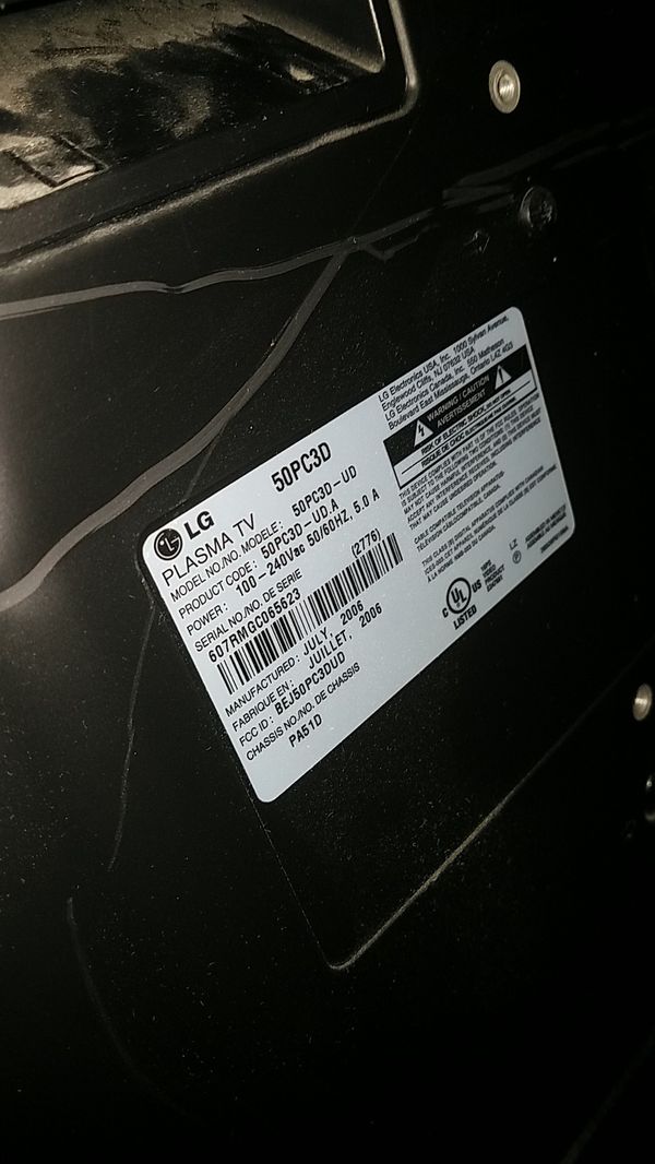 Lg 50pc3d 50 Plasma Tv For In Deerfield Beach Fl Offerup 50sold