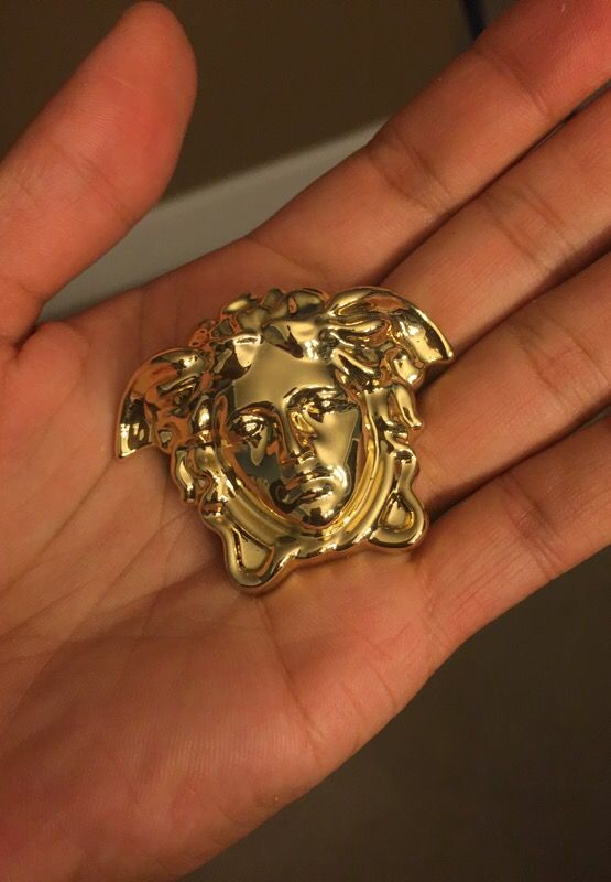 versace medusa safety pin