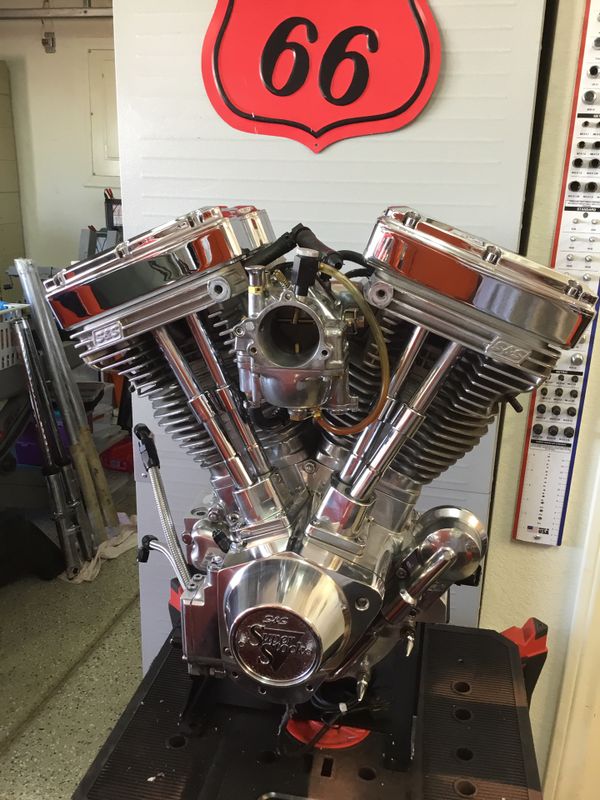 Harley Davidson S&S 124”EVO Motor With Super “G”Thunder Jet! for Sale ...