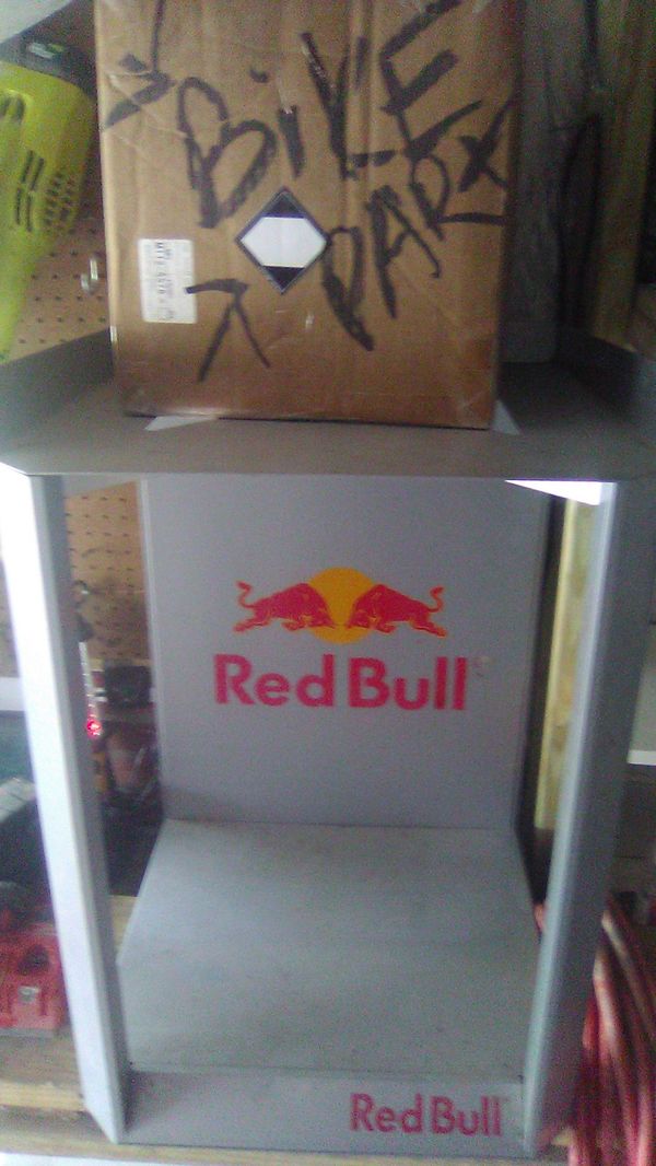 Steel red bull mini fridge stand for Sale in Louisville, KY OfferUp