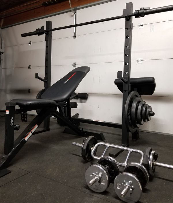 (WEIDER PRO) Bench Press/Squat Rack Weight Set for Sale in Perris, CA