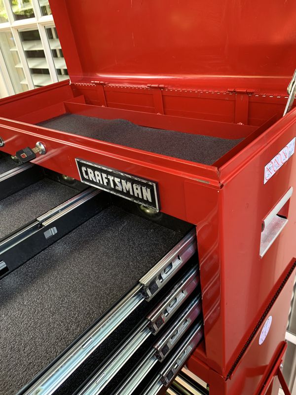 Heavy Duty - CRAFTSMAN tool box - Ball bearing drawers with liners for ...