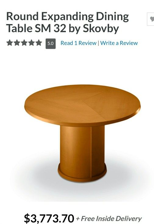 Skovby Round Expanding Petal Dining Room Table Denmark Danish Modern Sm32 For In Auburn Wa Offerup