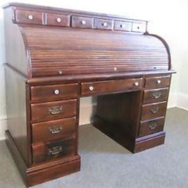 Ethan Allen Roll Top Desk 1976 for Sale in Hanna City, IL OfferUp