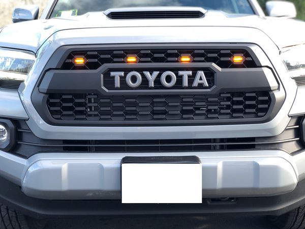 Toyota Tacoma TRD PRO Matte Black Grill Front Bumper Hood Grille For ...