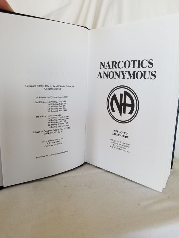 NA Basic Text (Narcotics Anonymous Big Book). 3rd Edition, First ...