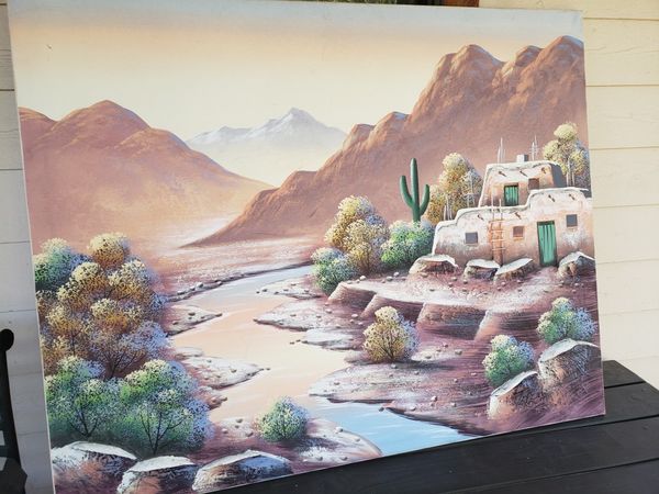 TERESA BERNARD RAISED 3D OIL PAINTING for Sale in Cedar