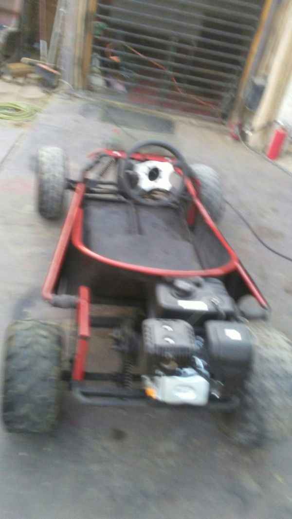 Wheelbarrow TBucket go kart with a brand new motor less than 1 mile
