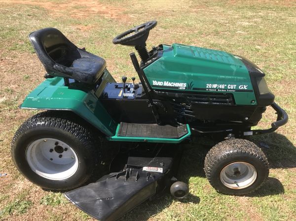 Yard machine 20hp 46 Inch cut tractor riding mower for Sale in ...