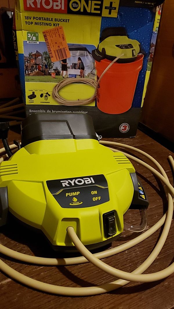 RYOBI 18Volt ONE+ Portable Bucket Top Misting Kit for Sale in Phoenix