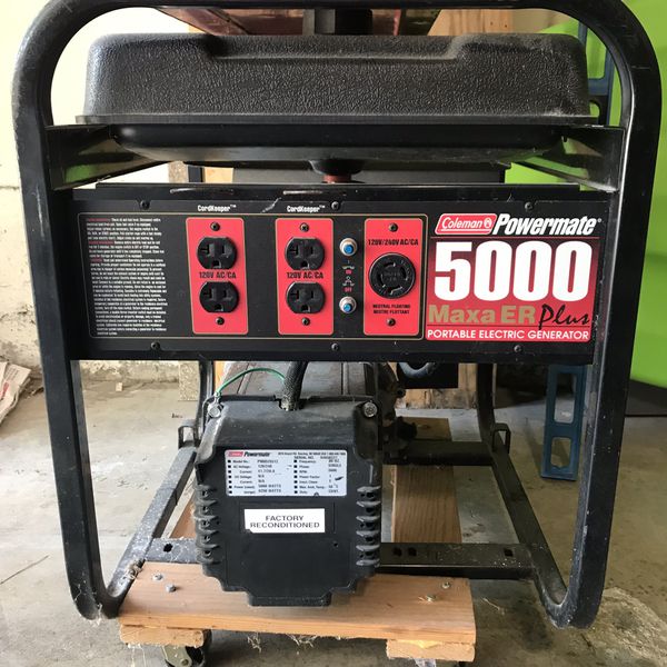 New Generator Coleman Powermate 5000 Maxa ER plus, perfect for camping